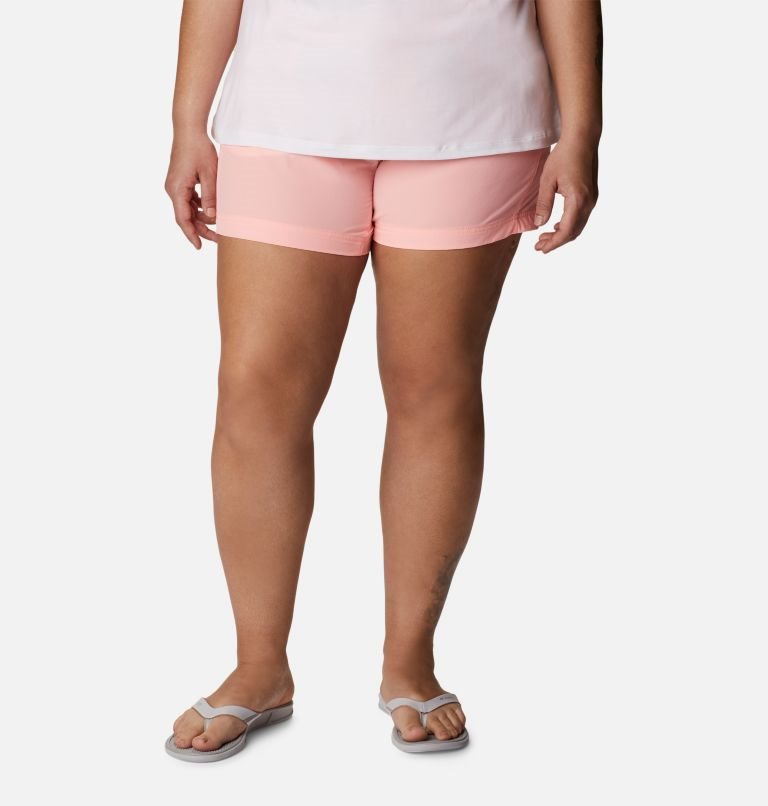 Women\'s Columbia PFG Coral Point III Shorts Pink | Plus Size CA-L1465